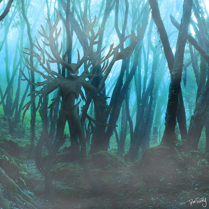 The Tall One Lurking in the Woods by Tyler Tronny